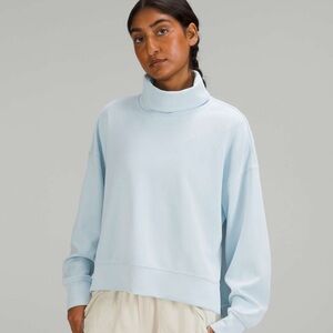Lululemon Softstreme turtle neck powder blue